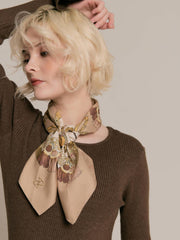 Equestrian charm scarf(2color)