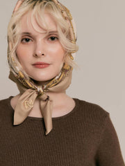 Equestrian charm scarf(2color)