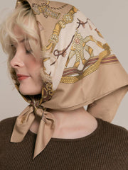 Equestrian charm scarf(2color)