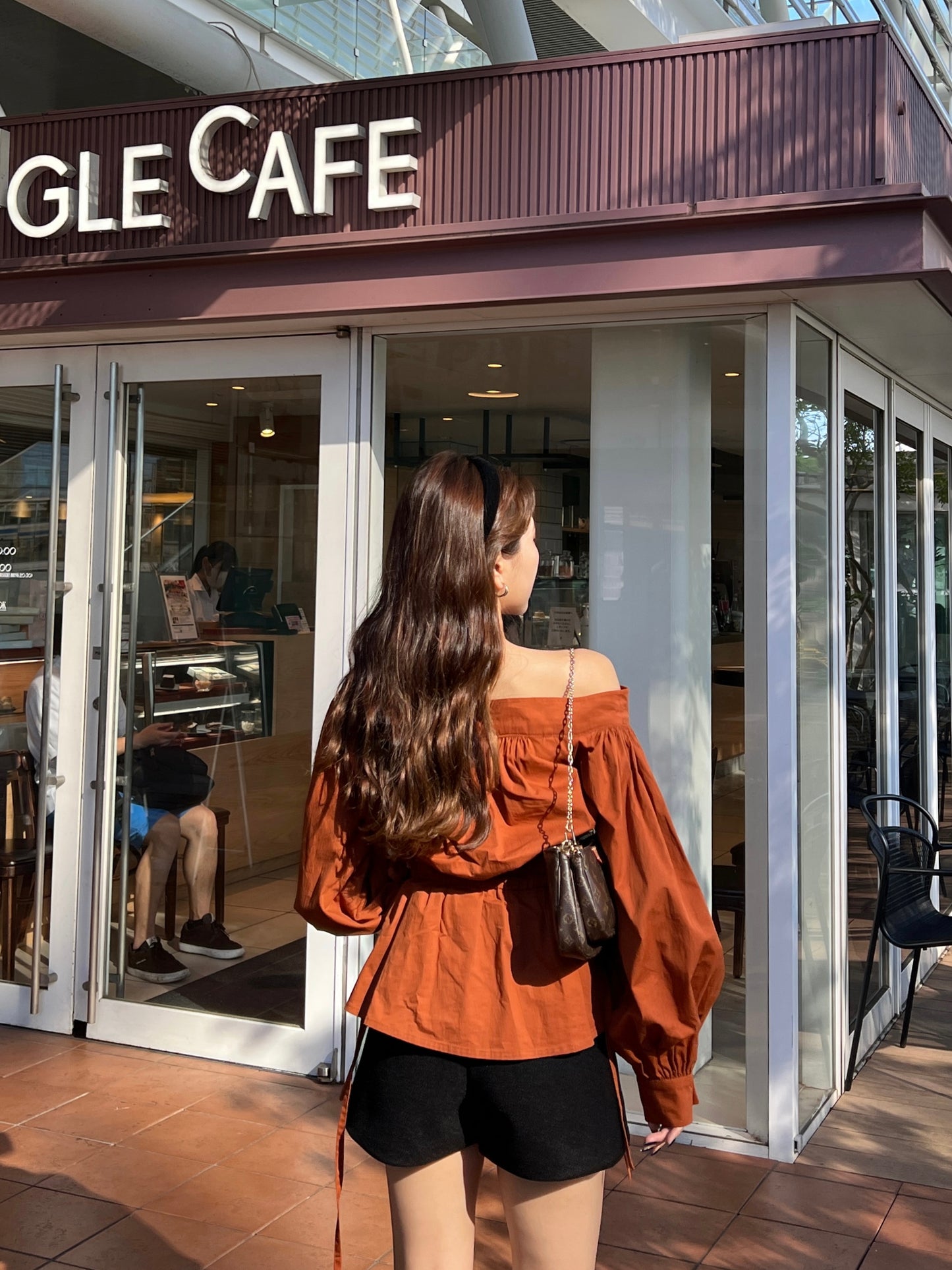 volume one shoulder blouse