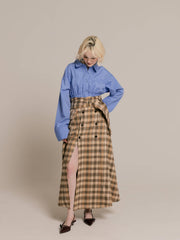 Slit trench skirt