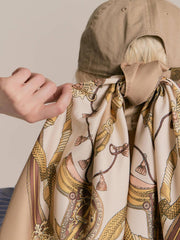 Equestrian charm scarf(2color)