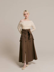 Slit trench skirt