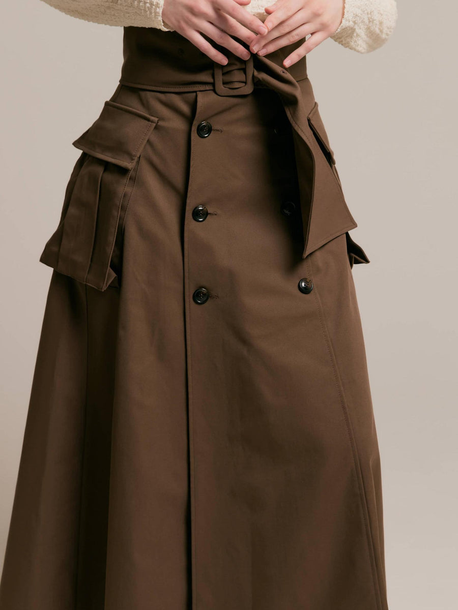 Slit trench skirt