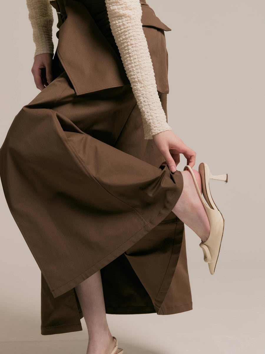 Slit trench skirt