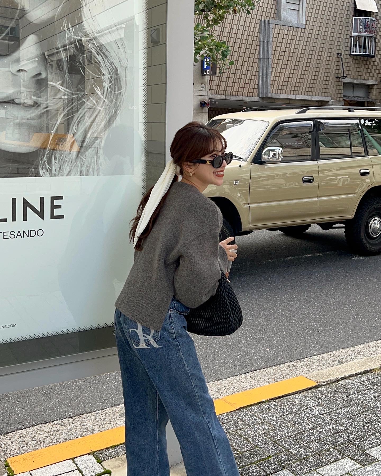 2way flare sleeve knit