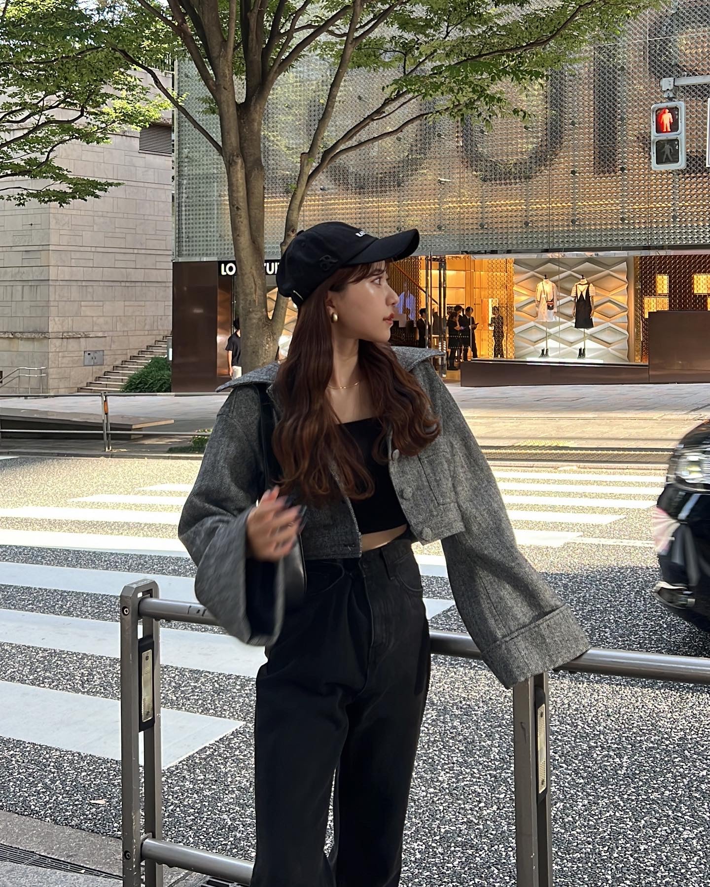 herringbone volume sleeve jacket