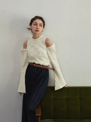 Open shoulder 3Way knit