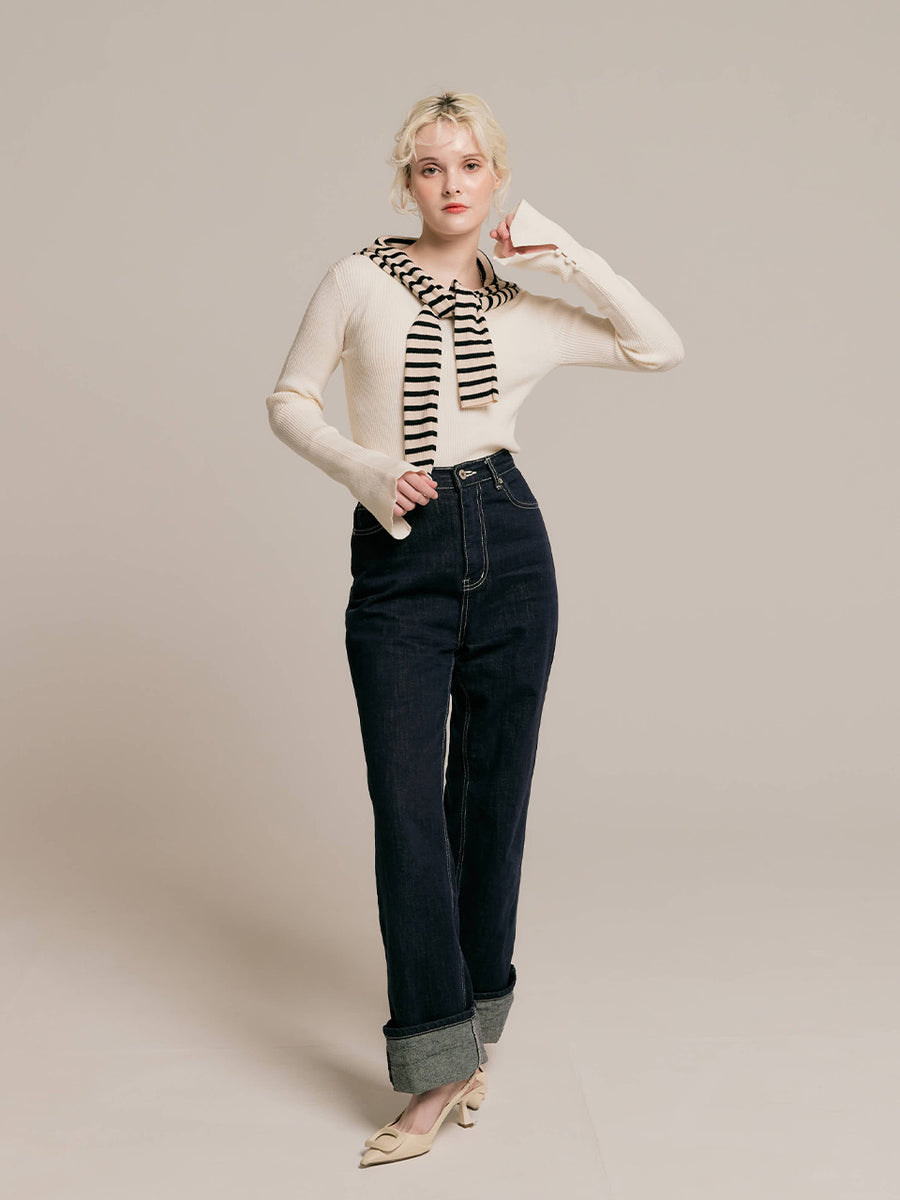 【10/29 OPEN】Basic flare sleeve knit