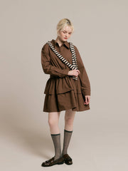 Tiered shirt dress