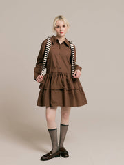 Tiered shirt dress