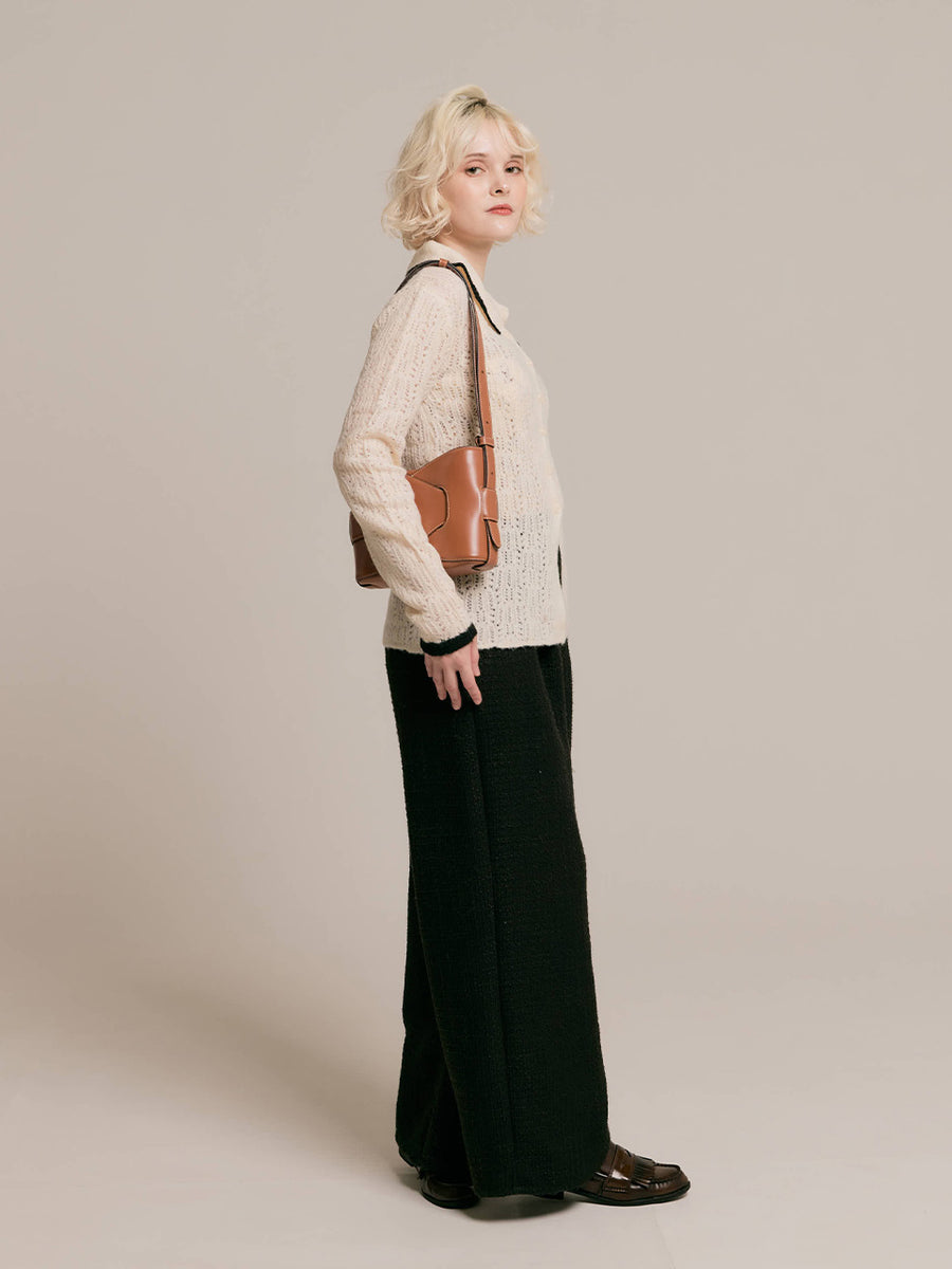 Crochet knit cardigan