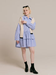 Tiered shirt dress