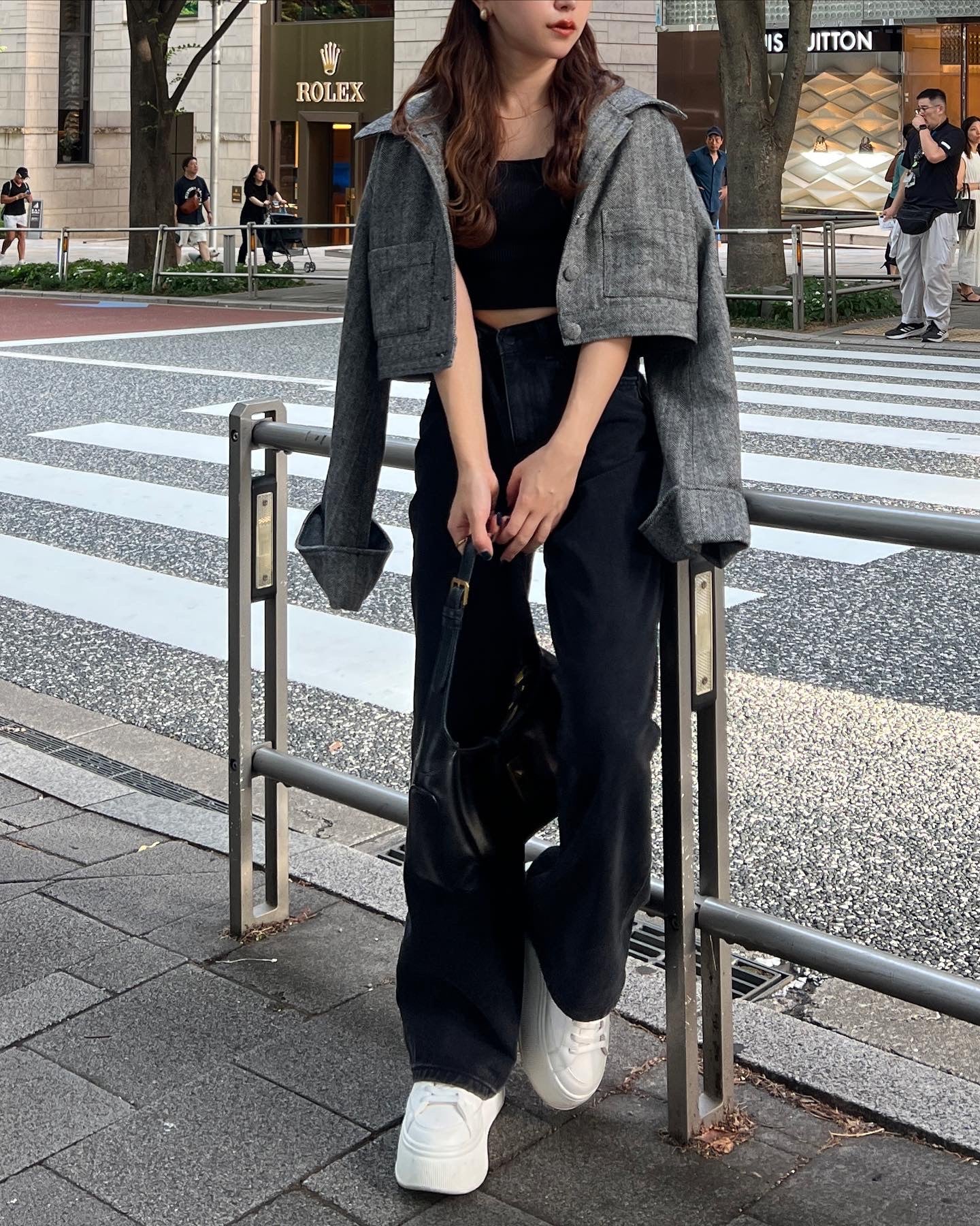herringbone volume sleeve jacket