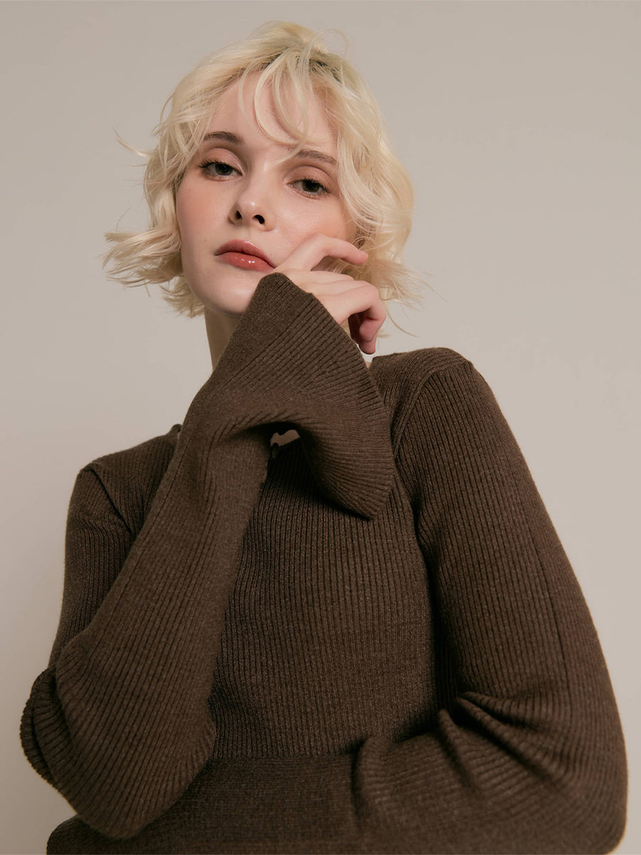 【10/29 OPEN】Basic flare sleeve knit