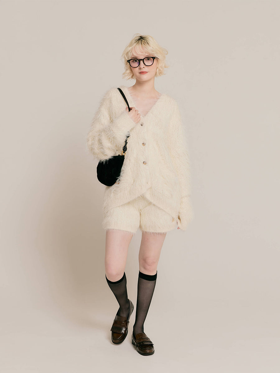 RC logo shaggy shorts