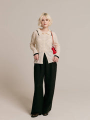 Crochet knit cardigan