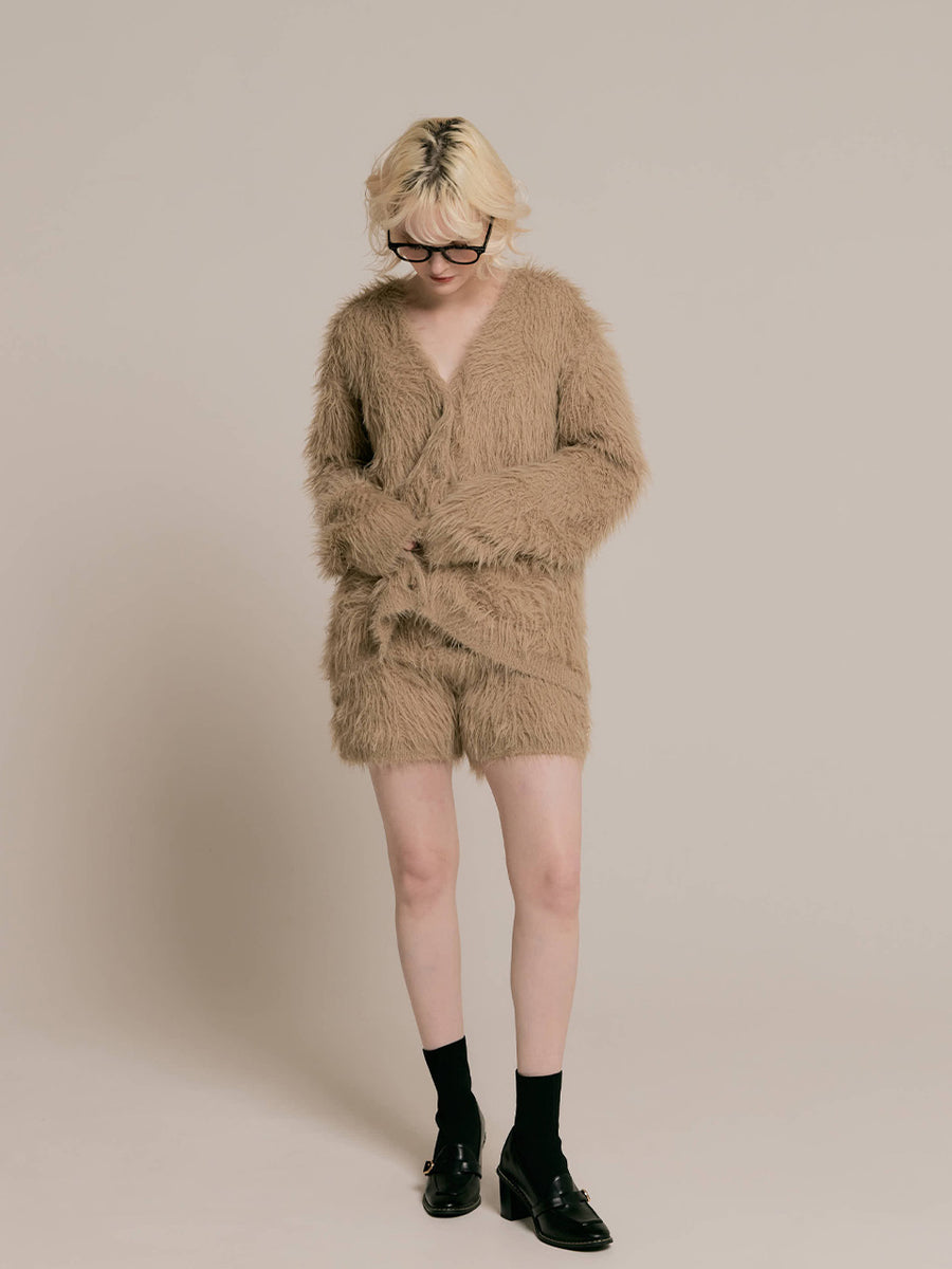 RC logo shaggy shorts