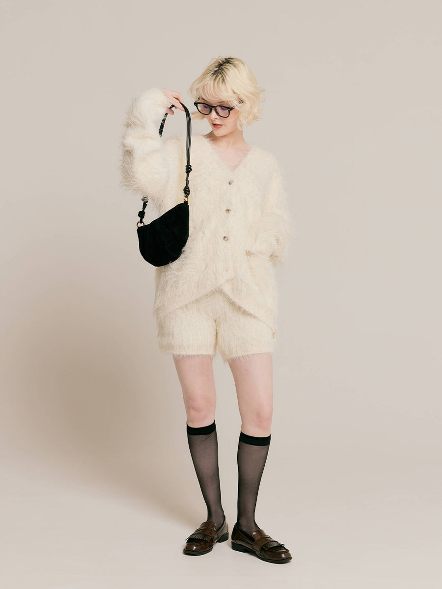 RC logo shaggy shorts