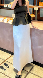 Satin slip skirt