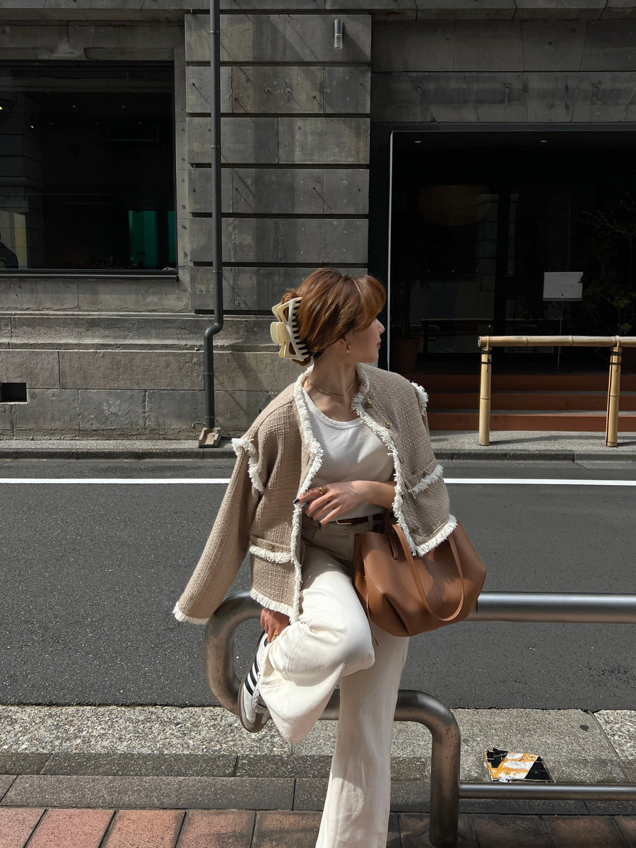 fringe tweed jacket