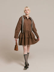 Tiered shirt dress
