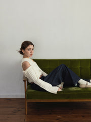 Open shoulder 3Way knit