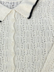 Crochet knit cardigan