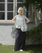 【残りわずか】Ruffled peplum blouse