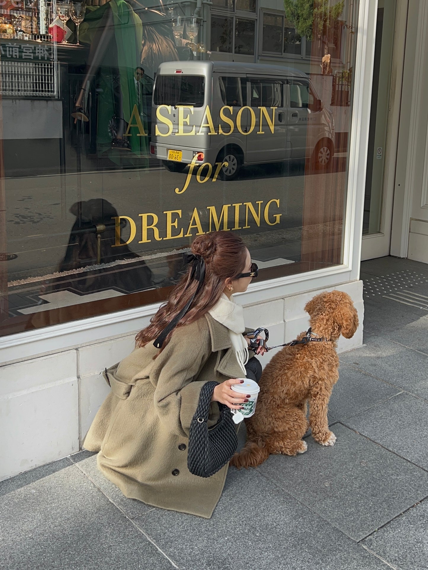 【予約/12月下旬頃発送】big collar double short coat