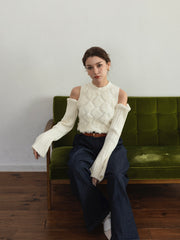 Open shoulder 3Way knit