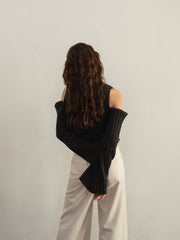 Open shoulder 3Way knit