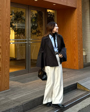 bell sleeve short trench coat