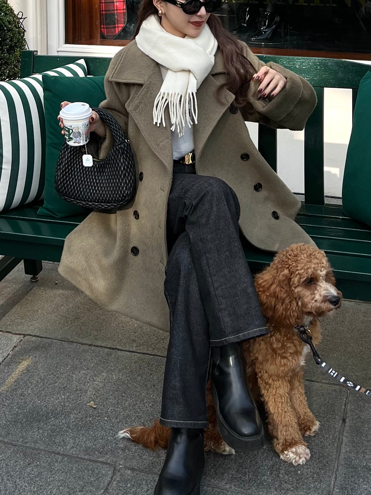 【予約/12月下旬頃発送】big collar double short coat