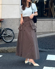 Slit trench skirt