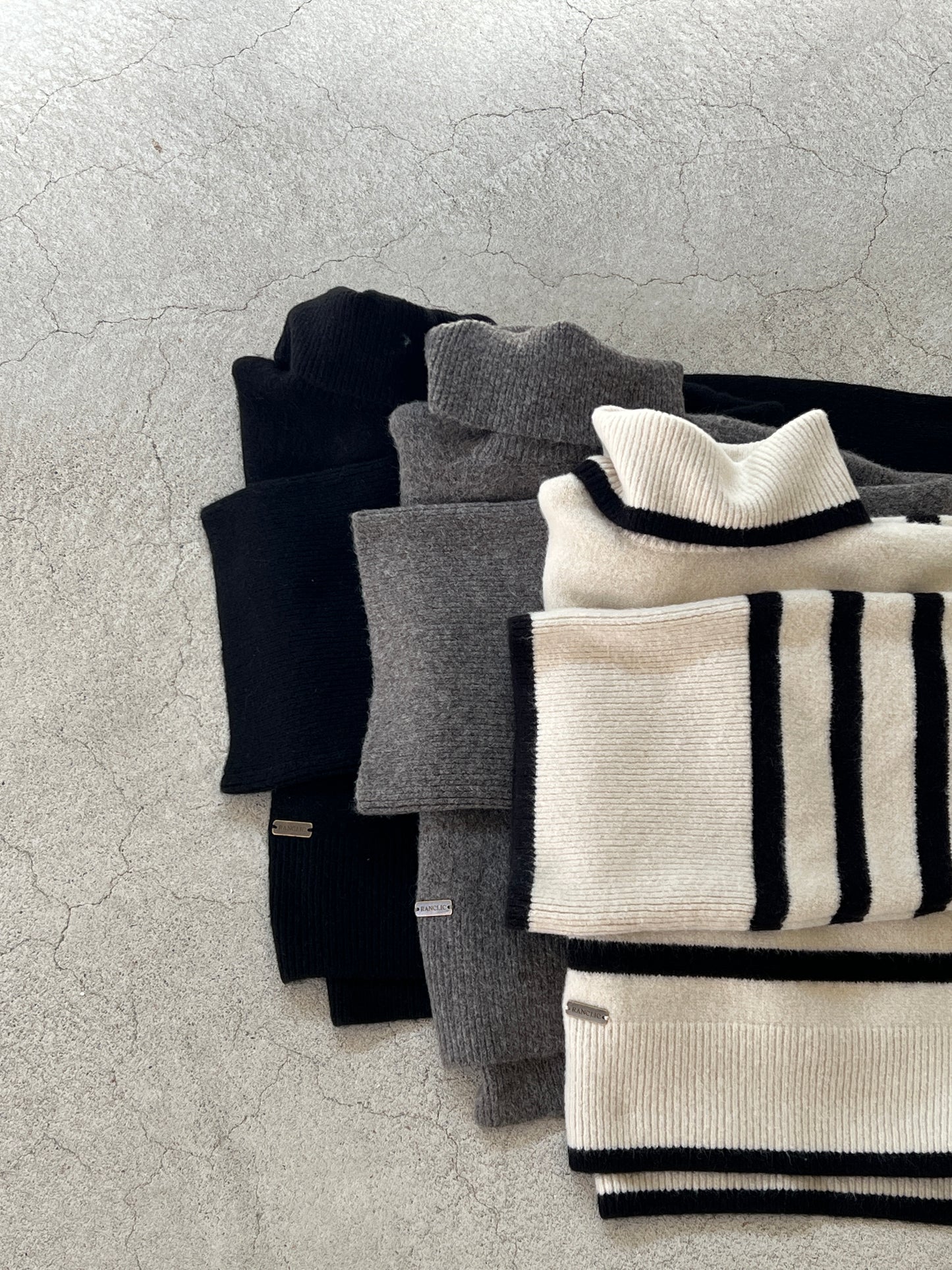 2way flare sleeve knit