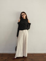 Open shoulder 3Way knit