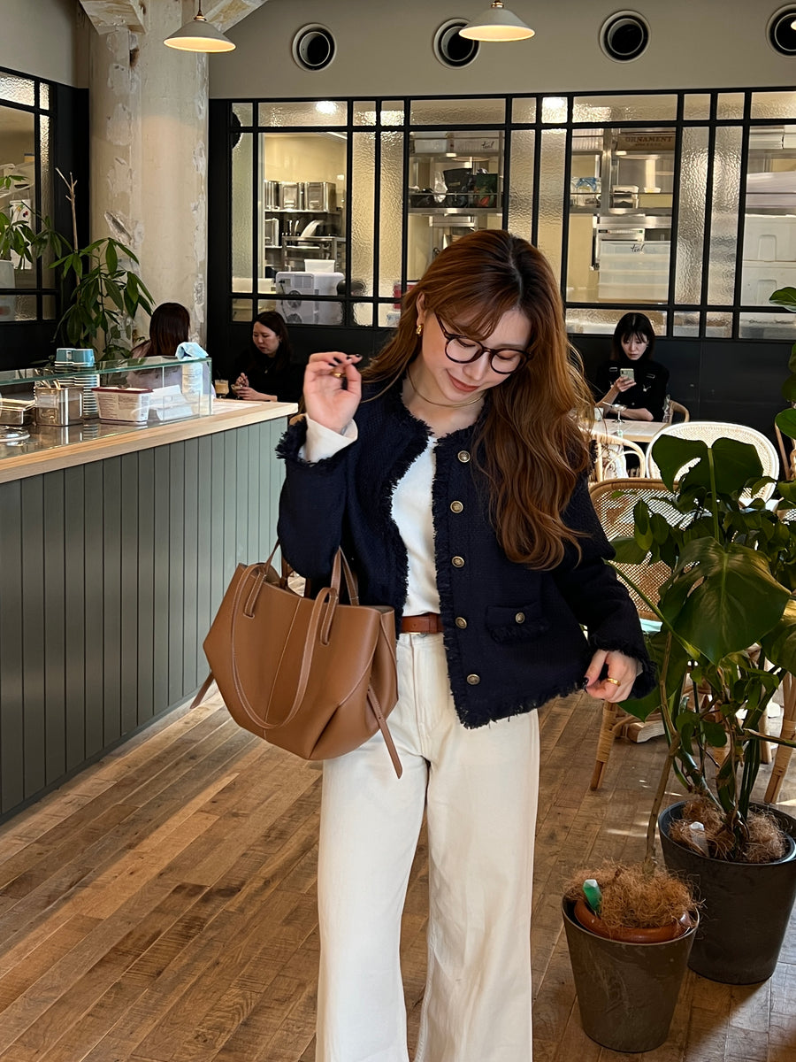 fringe tweed jacket