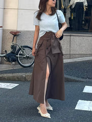 Slit trench skirt