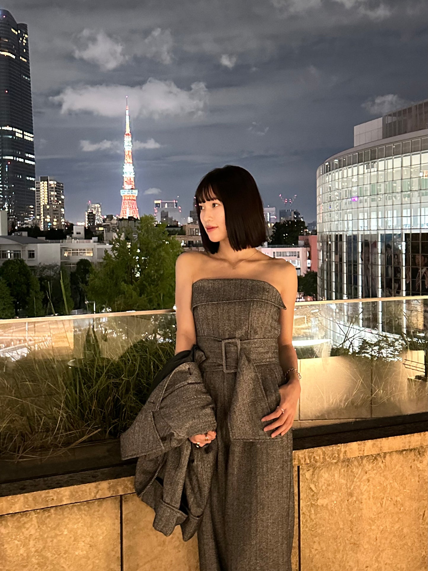 herringbone volume belt rompers