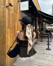 Equestrian charm scarf(2color)