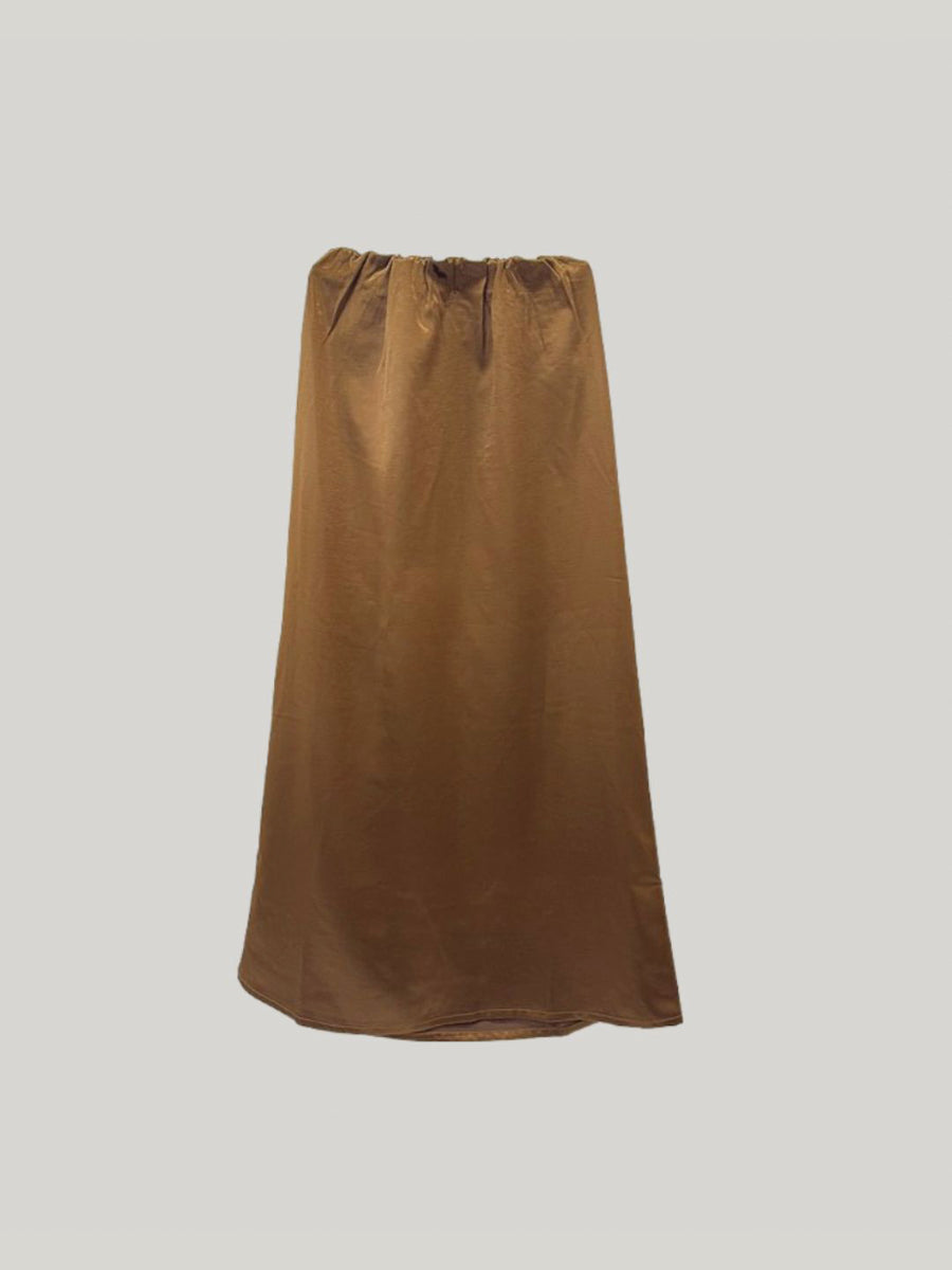Satin slip skirt