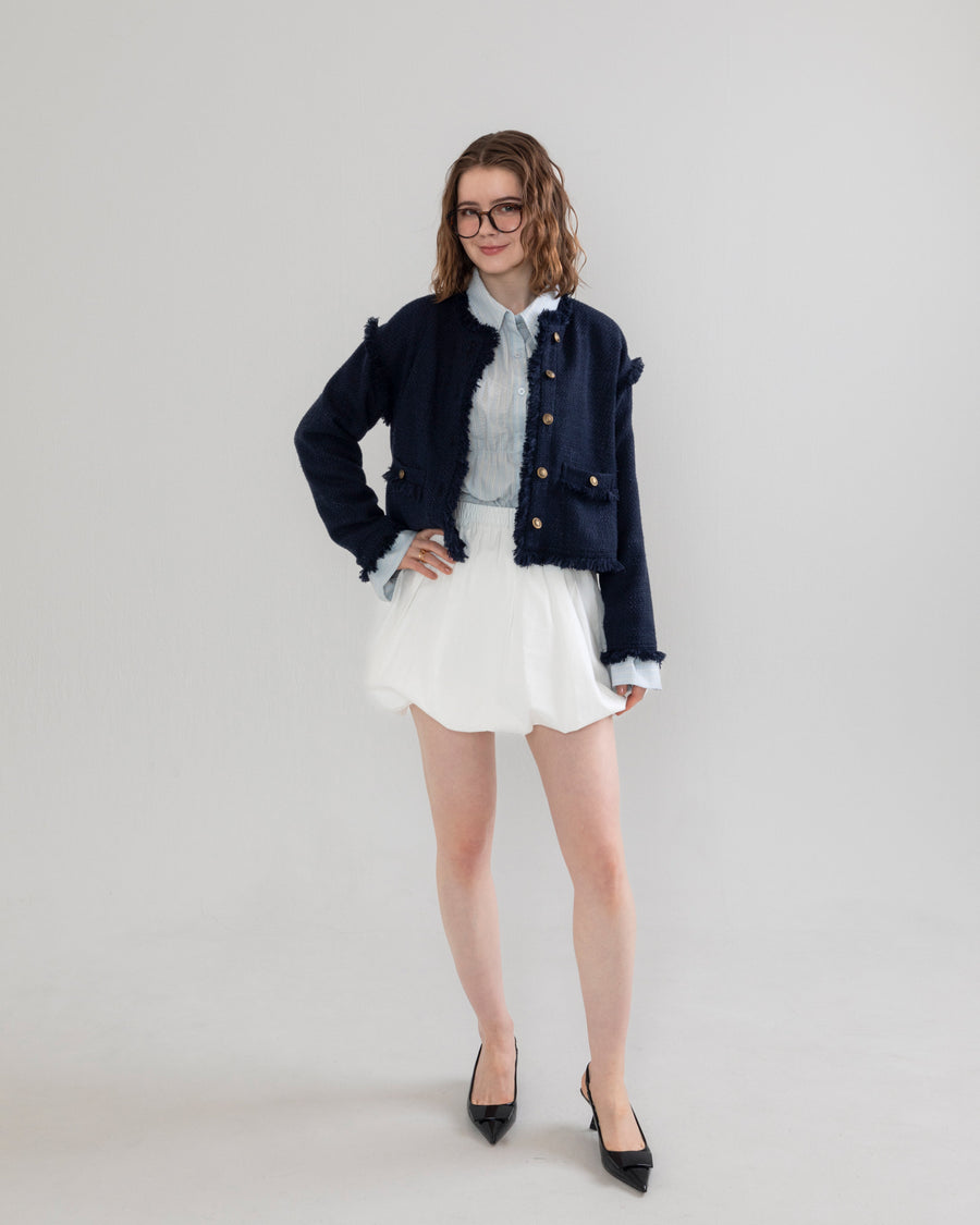 fringe tweed jacket