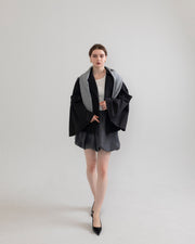 bell sleeve short trench coat