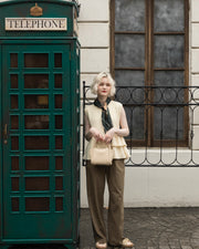 【残りわずか】Asymmetric peplum vest