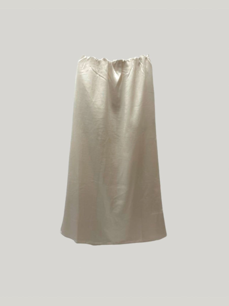 Satin slip skirt