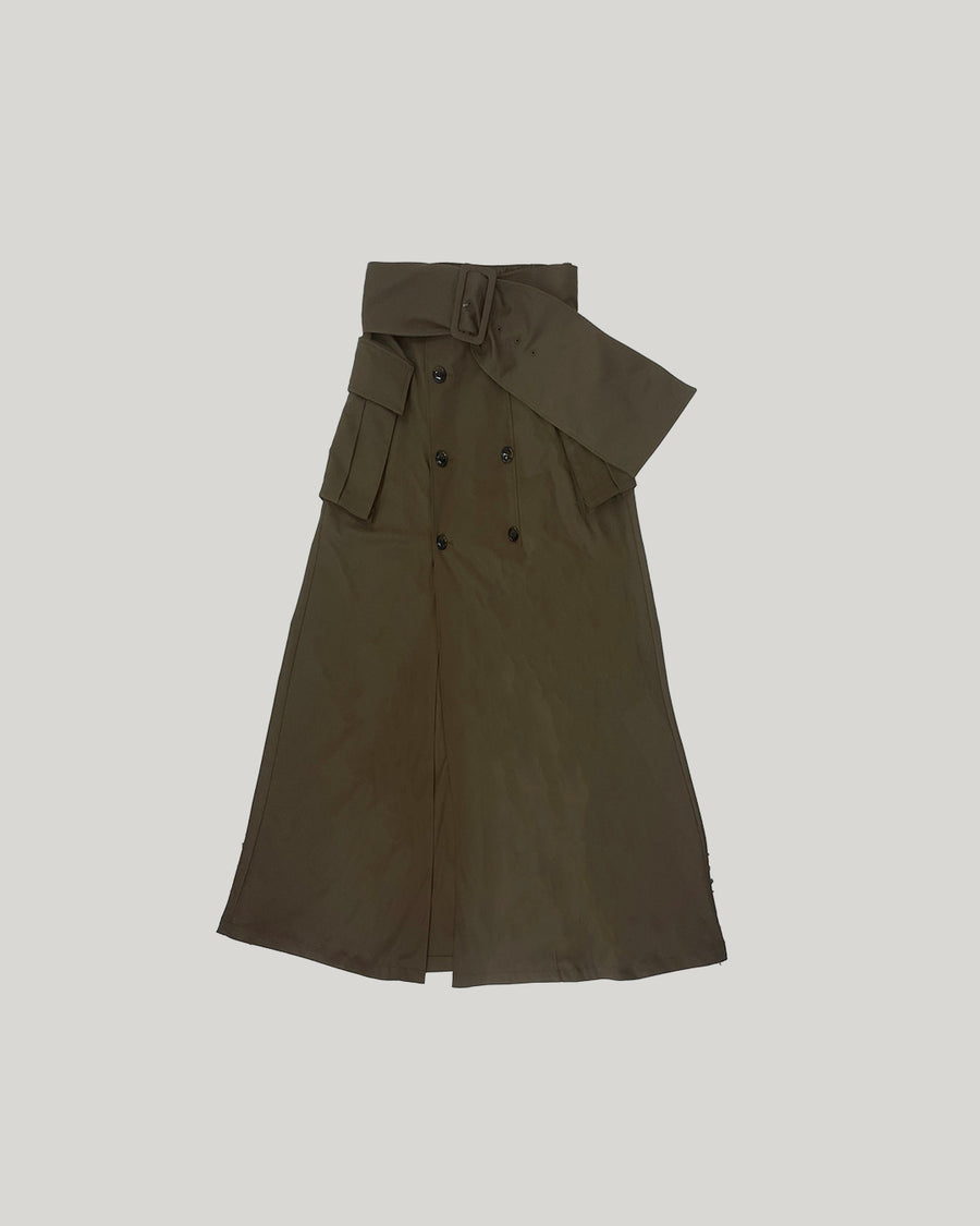 Slit trench skirt