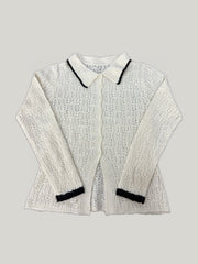 Crochet knit cardigan