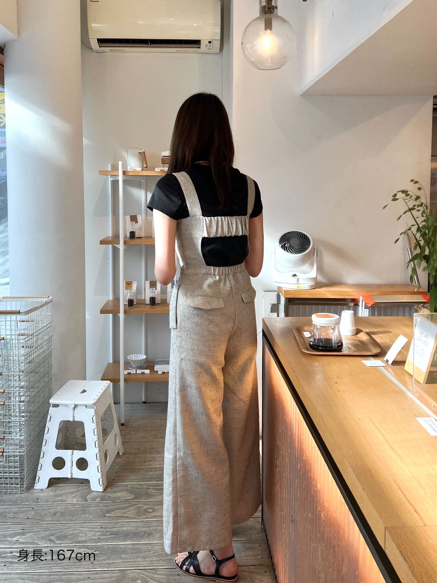 linen like back open rompers