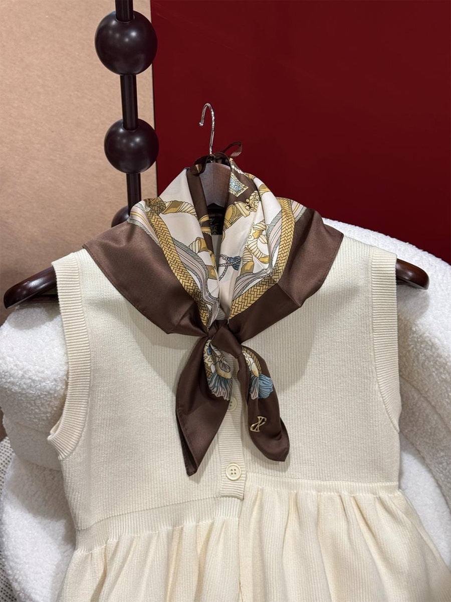 Equestrian charm scarf(2color)